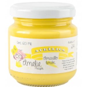 Pintura acrílica Amelie 24 Amarillo Limón 120ml.