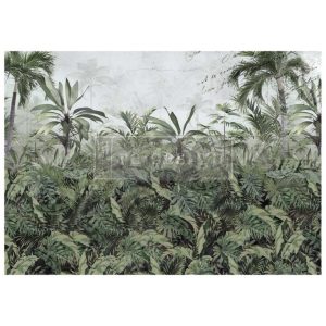 Papel Decoupage de fibra| Somewhere Tropical A1|Redesign with Prima