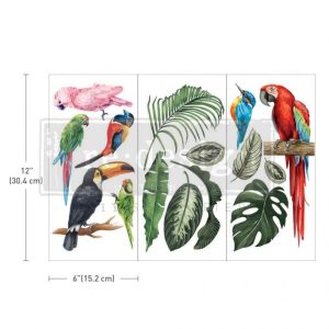 Decor Transfer| Redesign with Prima| Tropical Birds (3 hojas)