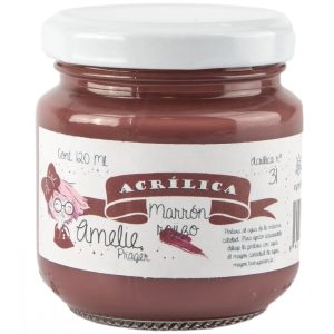 Pintura acrílica Amelie 31 Marrón Rojizo 120ml.