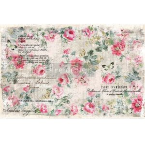 Papel Decoupage| Redesign with Prima|Floral Wallpaper 48,26x76,2cm.