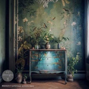 Papel Decoupage de fibra| Luminous Woodscape A1|Redesign with Prima