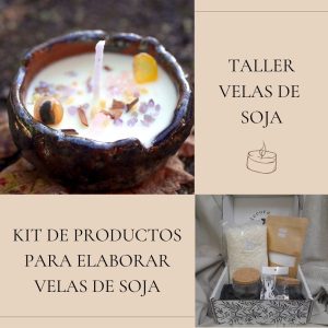 Taller velas de soja+kit de productos