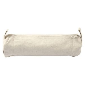 Estuche cremallera algodón crudo 22x6cm