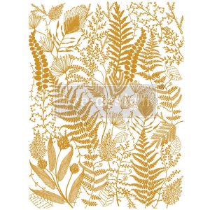 Decor Transfer| Redesign with Prima| Kacha Gold Foil Foliage Finesse