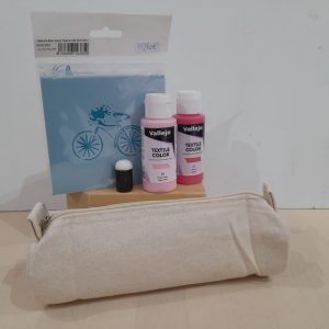 Kit de estarcido sobre estuche tela