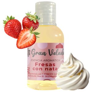 Esencia aromática de fresas con nata 50ml.