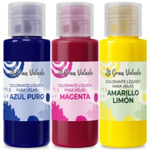 Pack colorante líquido para velas-colores primarios
