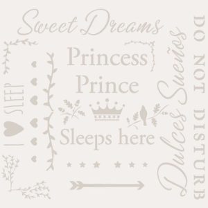 Stencil Texto 050 Sweet Dreams Princess